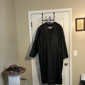 Mint Elegant Dark Trench Coat